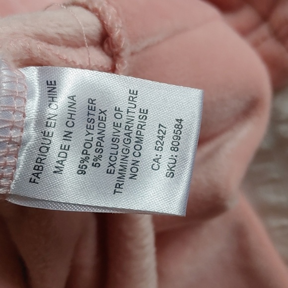 🍁Women's Soft Pink Velour Cozy Cowl Neck Plush Sweater - Picture 7 of 8